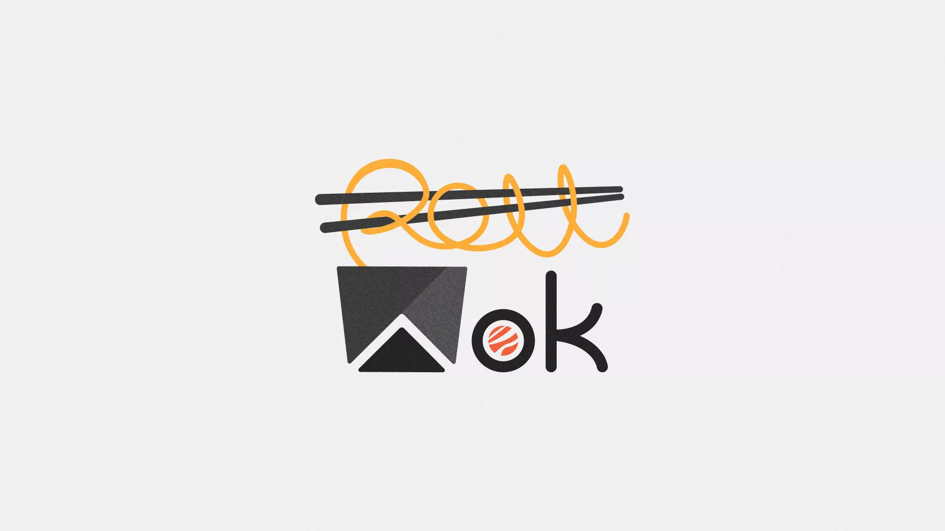 Разработка логотипа в Бакале для суши-бара «Roll Wok Club»
